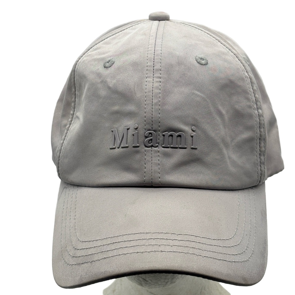 Robin Ruth Miami Adjustable Baseball Cap Gray Travel Souvenir